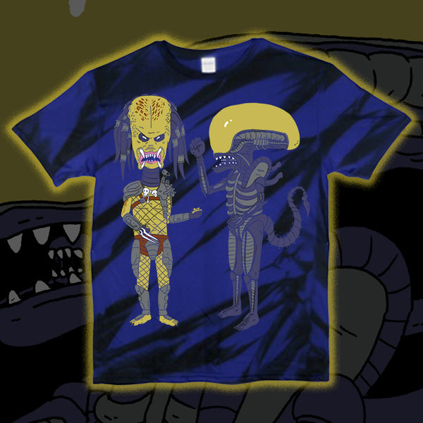 Beavalien and Buttpred Tie-Dye