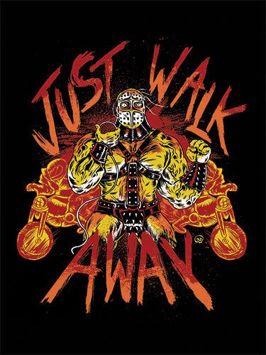 Just Walk Away Sticker