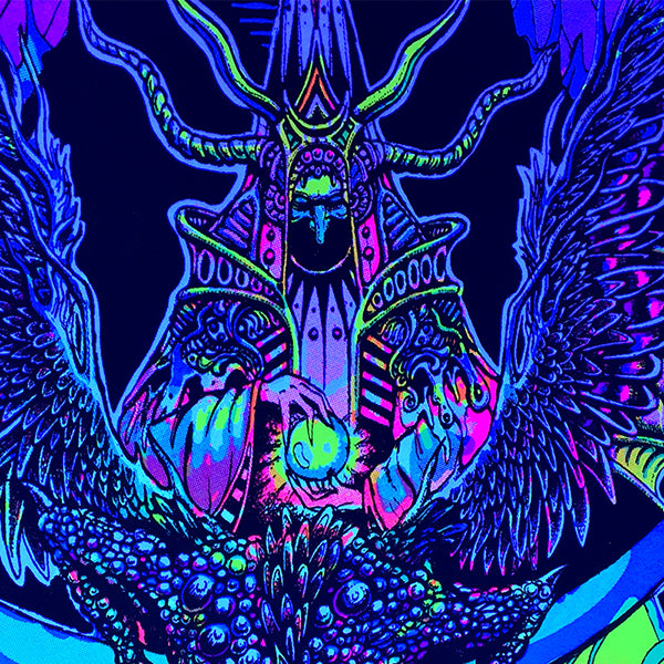 Xeethra, Black Witch of the Mountain Black Light Poster by Justine Jones