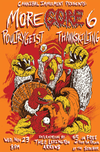 Poultrygeist - Thankskilling Screen Printed Poster