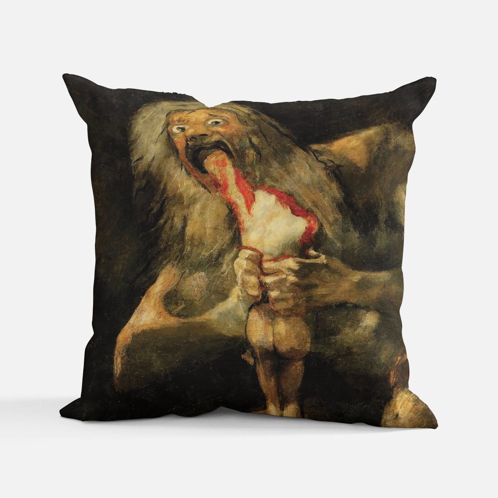 Saturn Devouring His Son Pillow