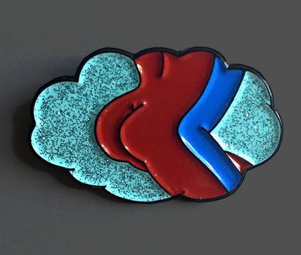 "Stupid Sexy Flanders" Sparkly Enamel Pin